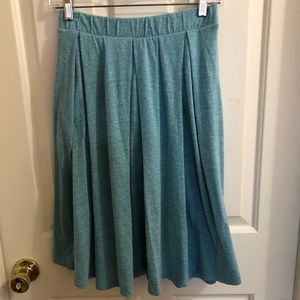 LulaRoe aqua Heather skirt S